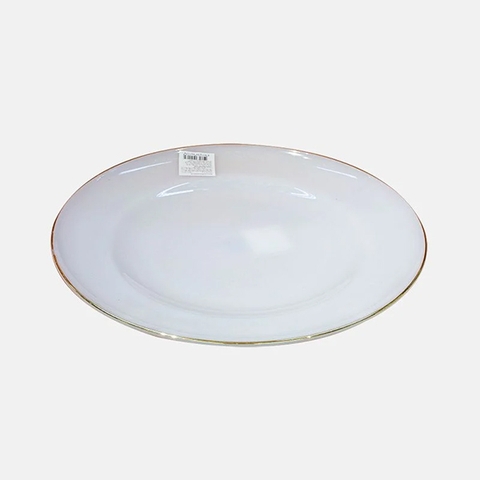 Đĩa nông Opal Trắng 20cm - 551PO