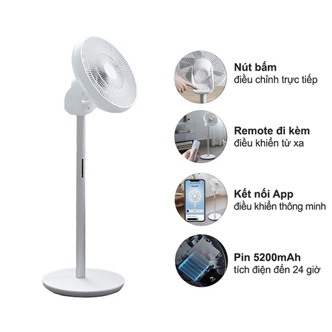 Quạt tích điện đối lưu Smartmi Xiaomi Gen 3 PRO Circulation Fan