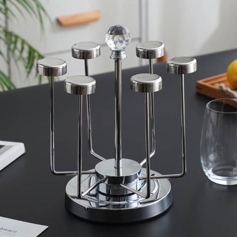Giá úp cốc đế xoay Silver