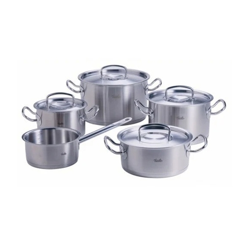 Bộ 5 nồi inox cao cấp Fissler Original Pro nắp inox