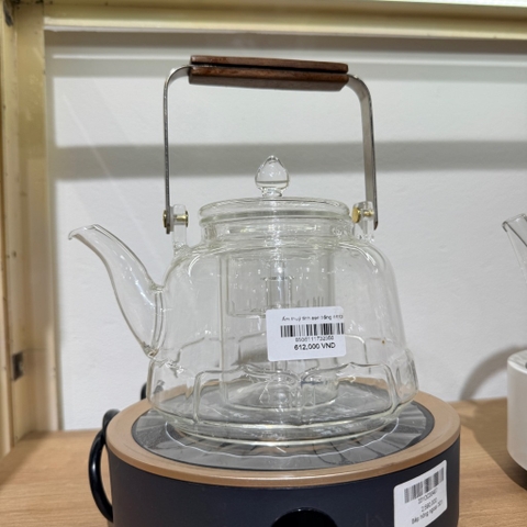 Ấm thuỷ tinh sen trắng 4413