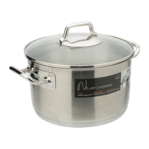 Nồi Neo 24*13.5cm bằng inox có nắp LCM3243