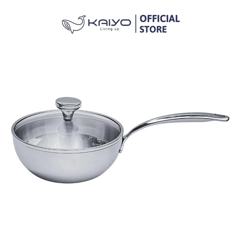 Chảo đúc inox trơn sâu lòng Kaiyo KIW3147