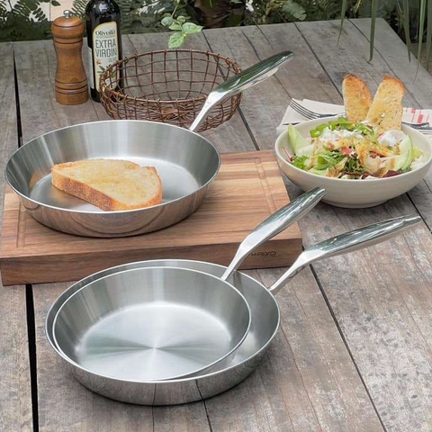 Chảo inox 316 liền khối 5-ply Premium Kaiyo
