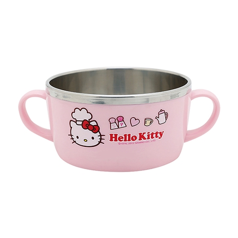 Bát ăn cho bé 2 quai cầm Lock&Lock Hello Kitty LKT427