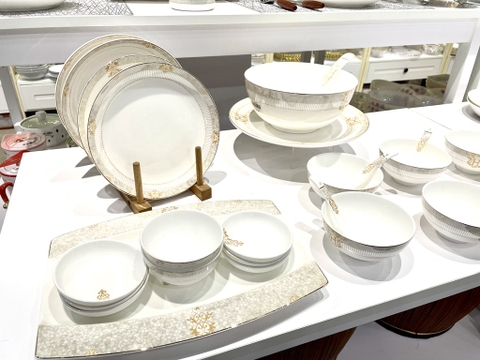 Bộ đồ ăn Sứ Xương 28 món 28113