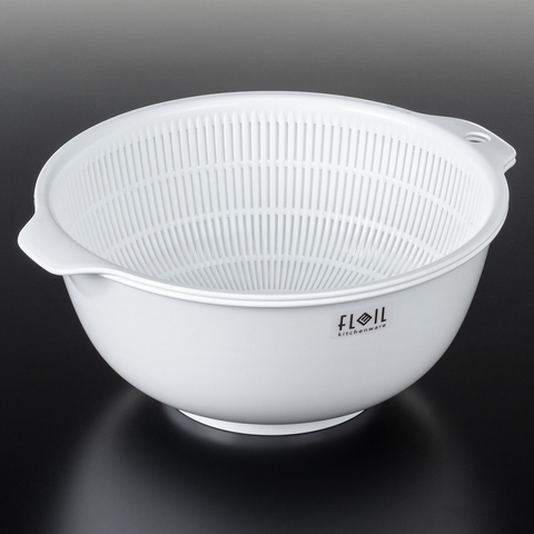 Bộ chậu rổ 1.5L màu trắng hàng Nhật