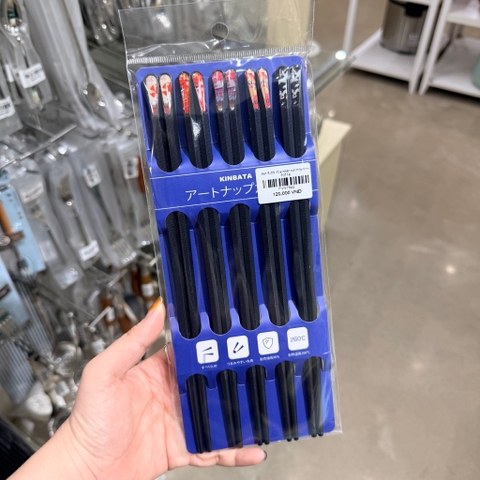 Set 5 đôi đũa nhật sợi thủy tinh 79718