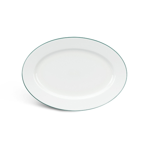 Đĩa xoài Jasmine - chỉ xanh lá 32cm