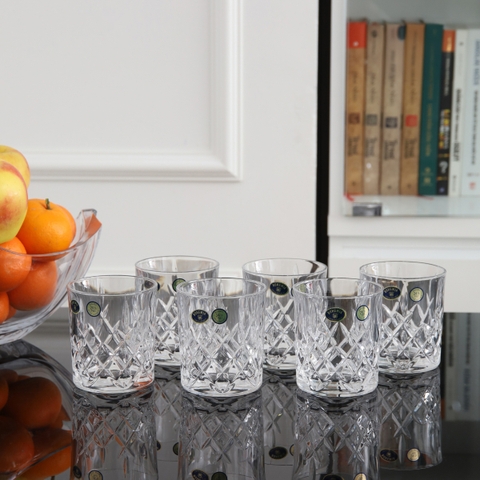 Bộ cốc pha lê cỏ tia Brixton 320ml