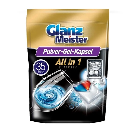 Viên rửa bát Glanz Meister All in One Ultimate 35 viên