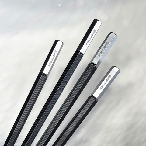 Hộp 10 đôi đũa chuôi bạc Keller@ Germany