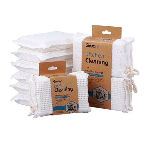 Set 2 miếng rửa chén bát sợi tre GM-XW018C