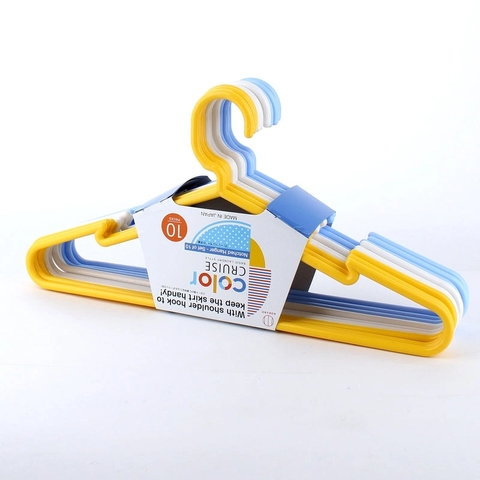 Móc treo quầnáo set 10c Kobubo nhiều màu