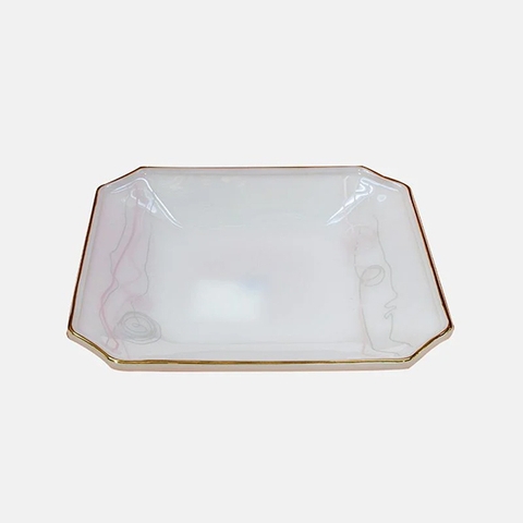 Đĩa vuông Opal Dây huyển bí 20cm - 440PLD