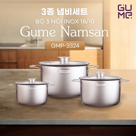 Bộ nồi nguyên khối Gume GMP-3324
