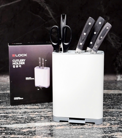 Giá đựng dao kéo 2lock Korea - Cutlery Holder cao cấp DA49