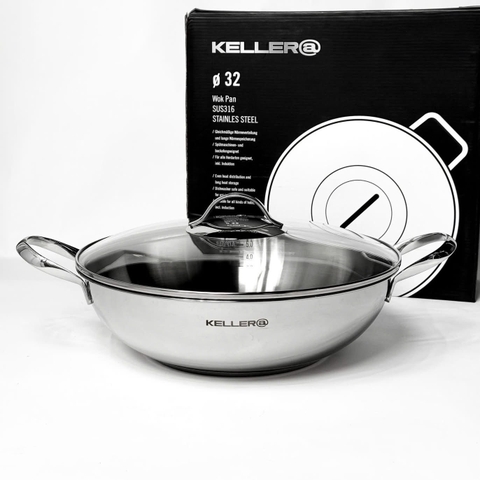 Chảo xào đa năng KELLER WOK PAN 32cm