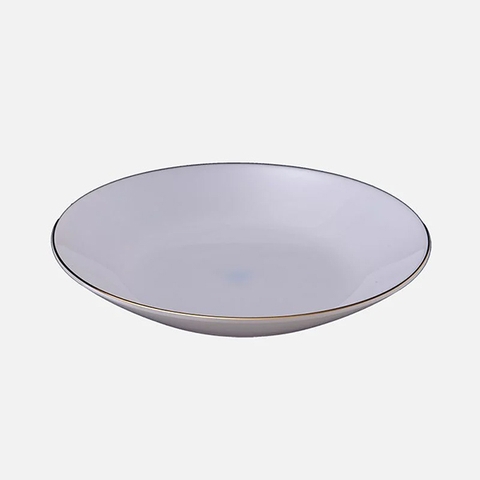 Đĩa sâu Opal Trắng 20cm - 316PO