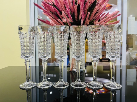 Bộ ly champagne kim cương 120ml