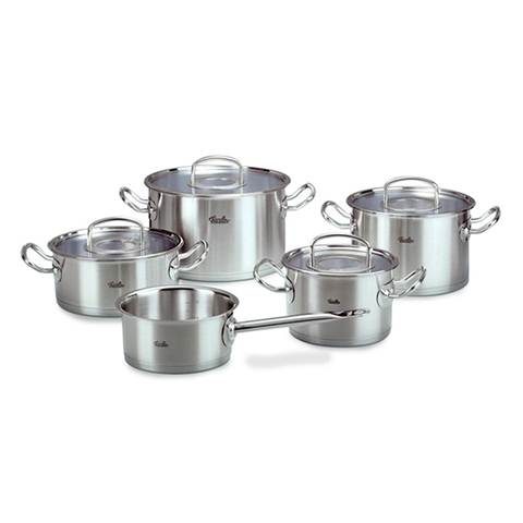 Bộ 5 nồi inox cao cấp Fissler Original Pro nắp inox