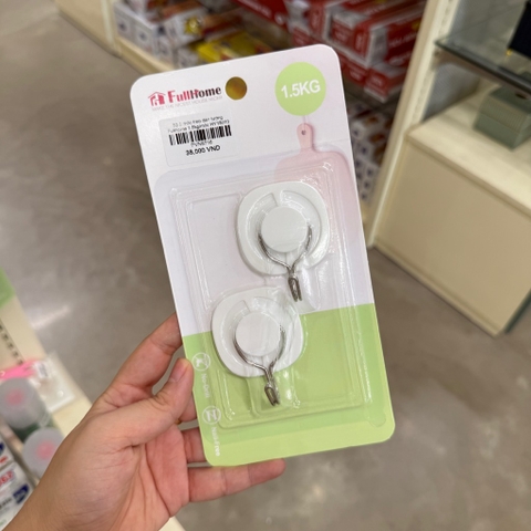 Bộ 2 móc treo dán tường Fullhome 1.5kg/móc HY15010