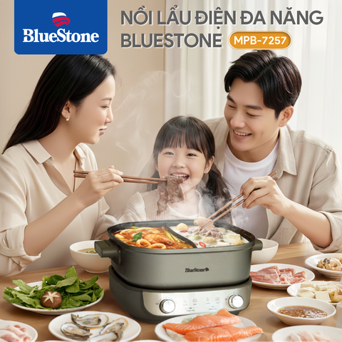 Nồi lẩu điện 2 ngăn đa năng Bluestone 5L MPB7257