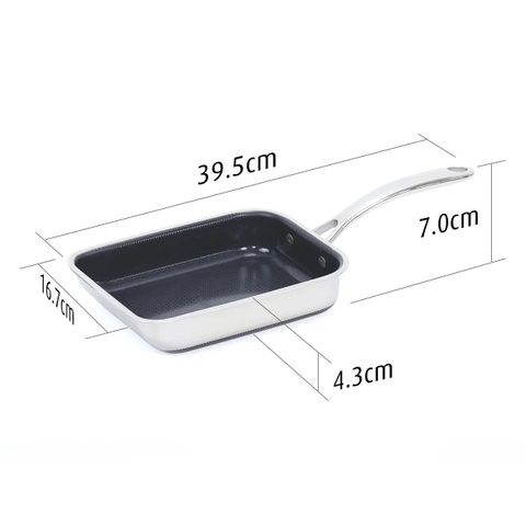 Chảo trứng imat Hybrid 15cm tráng gốm đen CB-15