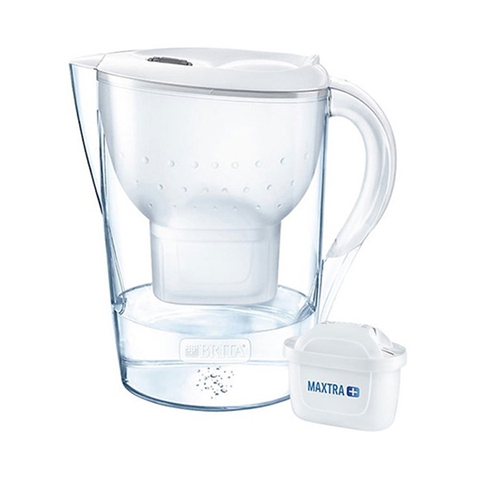Bình lọc nước Brita Elemaris Cool white Maxtra Plus kèm lõi lọc 2.4L