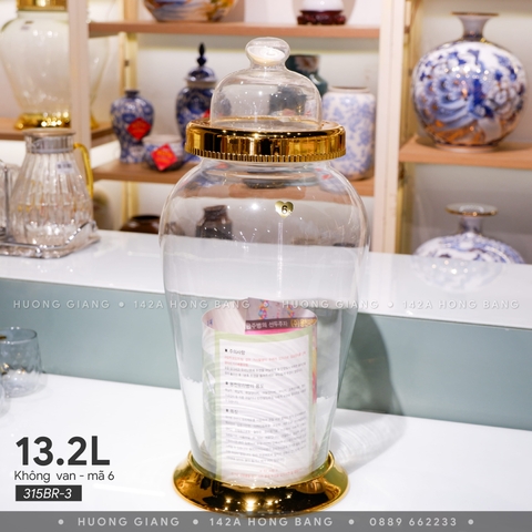 Bình rượu không van mã 6 13.2L
