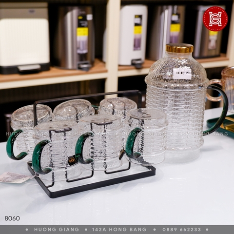 Bộ cốc bình thuỷ tinh retro 2L GNS-B099