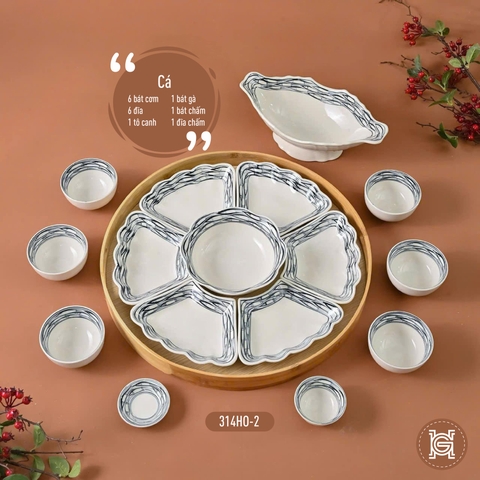 Bộ mặt trời Cá + đĩa gà