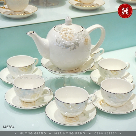 Bộ tách trà Sứ Xương 14 món 130-800ml 145784