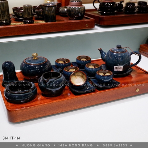 Bộ ấm chén quả dưa xanh +PK