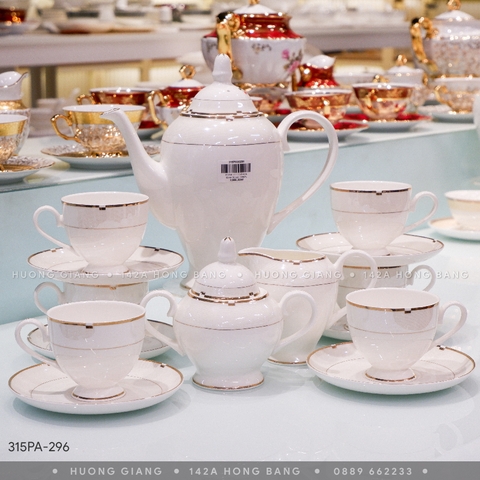 Bộ tách trà Sứ Xương 15 món 200-1400ml 155907L