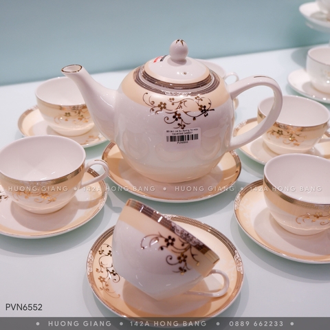 Bộ tách trà Sứ Xương 14 món 130-800ml 1455901