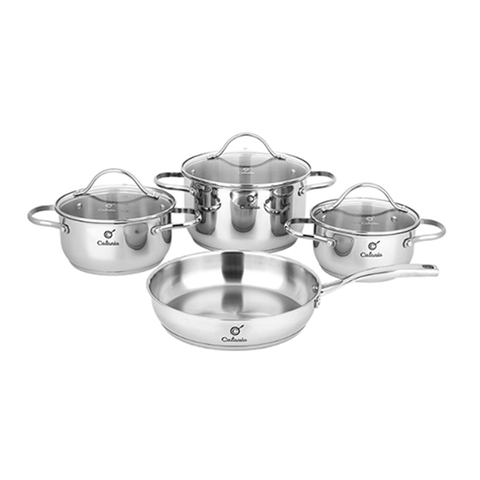 Bộ nồi chảo inox 5 đáy Catania Milan CTP-8641