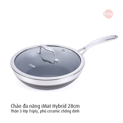 Chảo xào imat Cookcell 28cm BC-WK28-DS