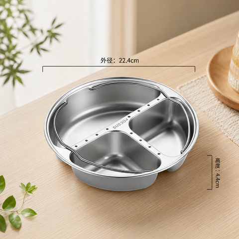 Khay hấp 3ngăn inox