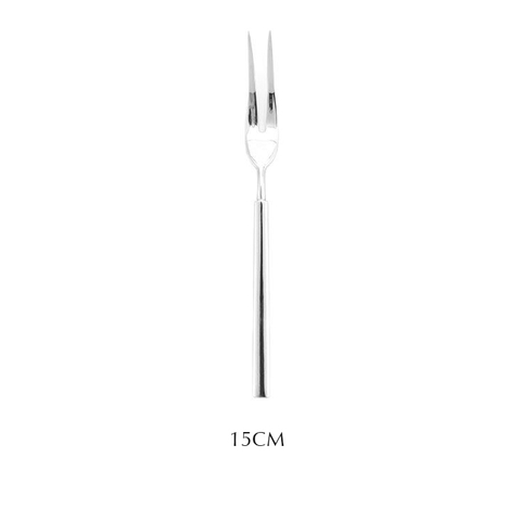 Dĩa 2 răng 15cm cán dẹt