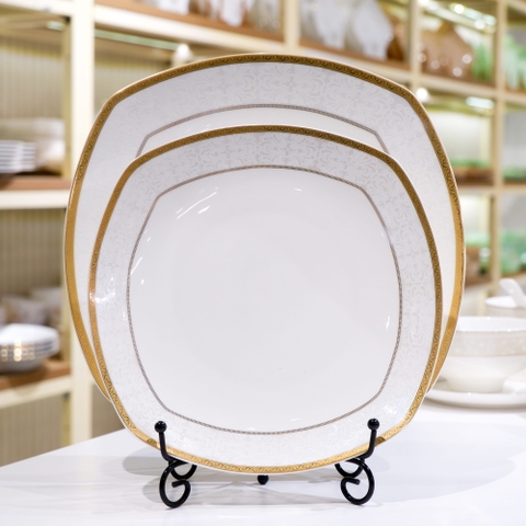 Đĩa vuông nông 8