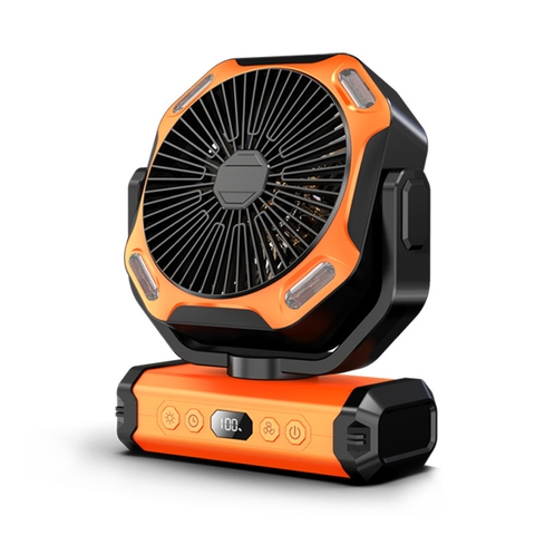 Quạt tích điện treo tường, để bàn dã ngoại M361