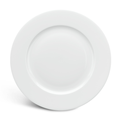 Đĩa tròn Minh Long trắng 20cm