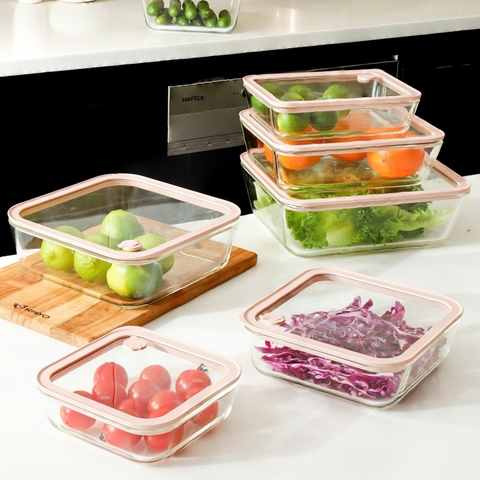 Hộp đựng thực phẩm TT chịu nhiệt Borosilicate Kaiyo