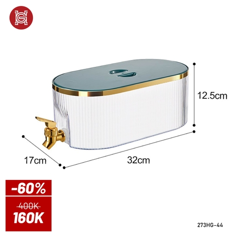 Bình đựng nước cò vòi nắp xanh 17*32*12.5