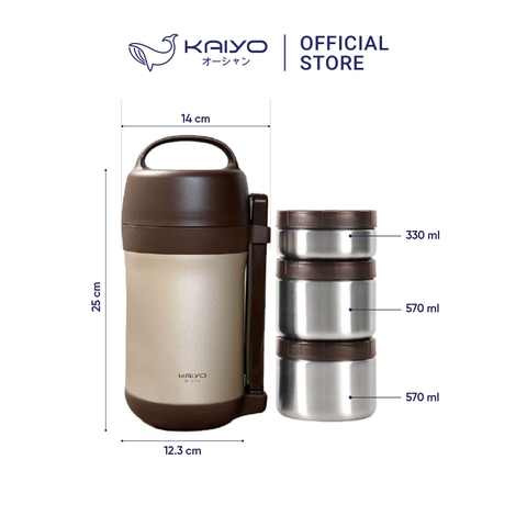Hộp cơm giữ nhiệt Kaiyo 1600ml