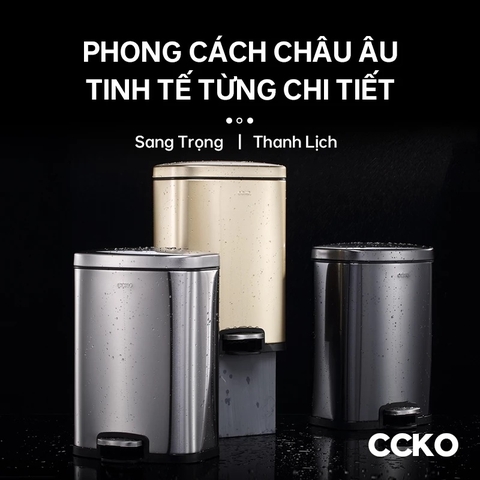 Thùng rác đạp chân inox CCKO CK9938