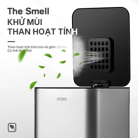 Thùng rác đạp chân inox CCKO 12L CK9944