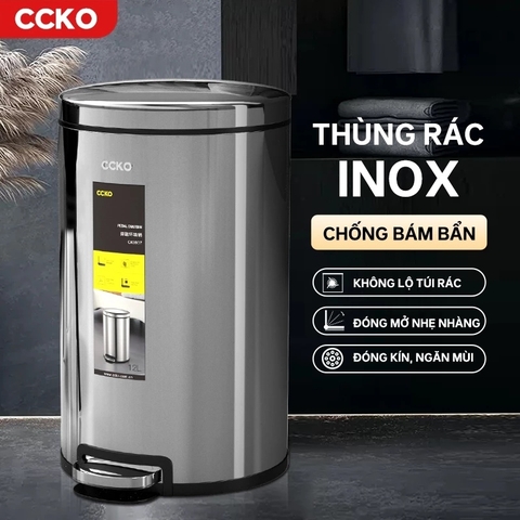 Thùng rác đạp chân inox CCKO CK9937