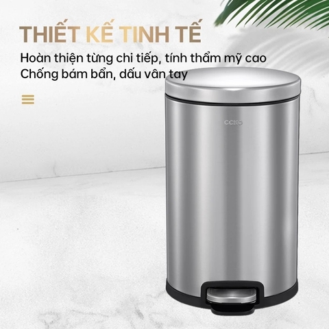 Thùng rác đạp chân inox CCKO CK9937
